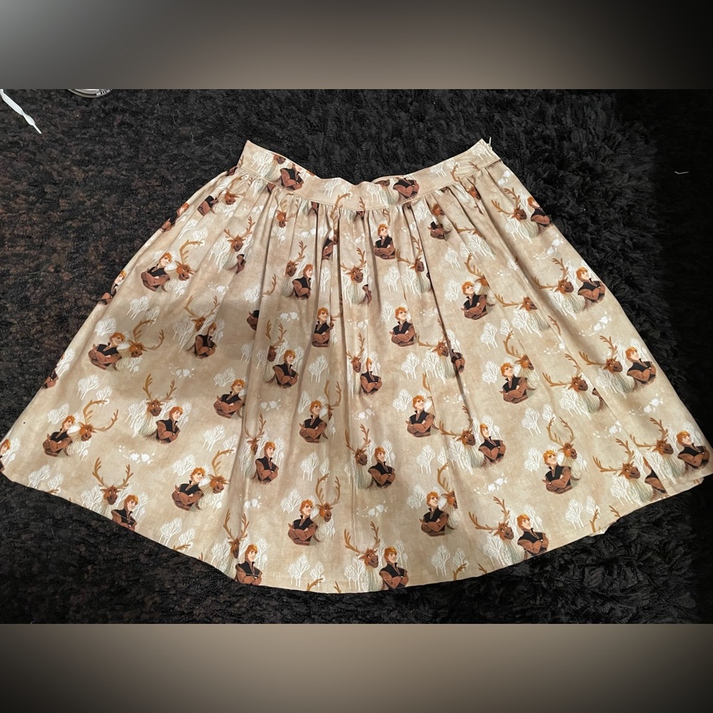 Disney Frozen Kristoff & Sven Reindeer Handmade Skirt Disneybound Size Small